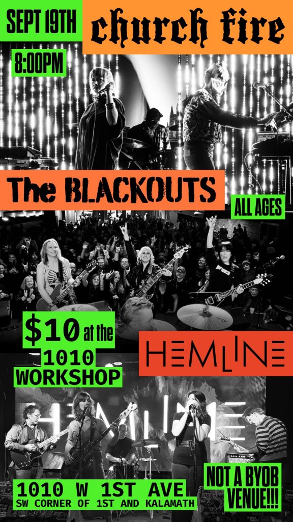 Band flyer for a show