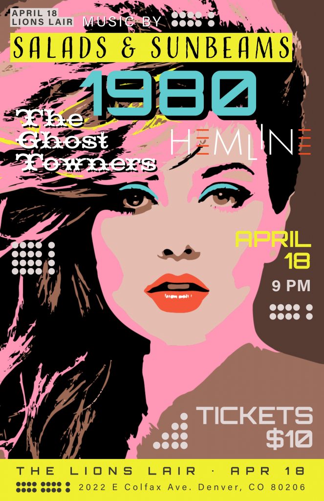 poster Show at Lion's Lair on April 8th at 9:00pm